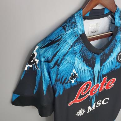 Maillot Scc Napoli noir X Bleu 2020-2021