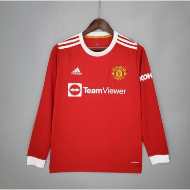 Maillot Domicile Copa Manchester United 2021-22 de Manches Longues