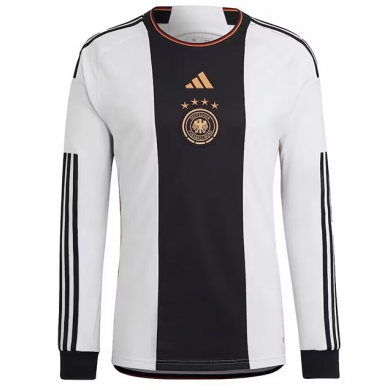 Maillot Allemagne Domicile Coupe du monde 2022 Manches Longues