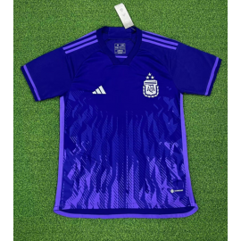 Maillot Argentine Extérieur Coupe du monde 2022 Enfant 3 estrellas