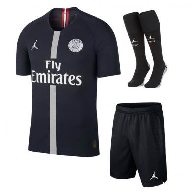 PSG X Air Jordan Black Soccer Jersey 2018-2019