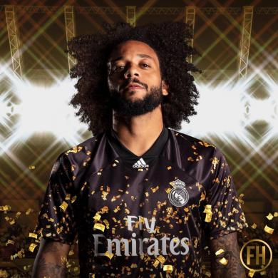 Maillot 4ª REAL MADRID 2019/2020 EA SPORTS Noir DORADO