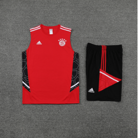 Maillot Sans Manches Bayern Munich d'entrainement 22/23 Rojo+ Pantalon