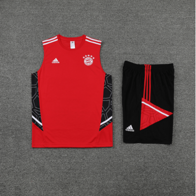 Maillot Sans Manches Bayern Munich dentrainement 22/23 Rojo+ Pantalon