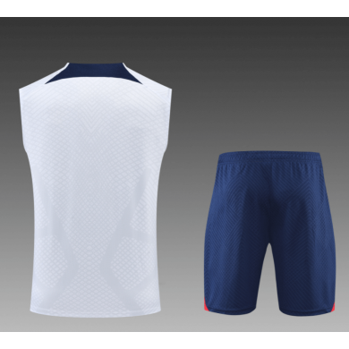 Maillot Sans Manches PSG dentrainement 22/23 Blanc+ Pantalon