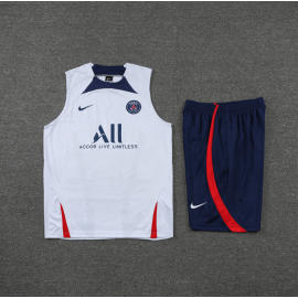 Maillot Sans Manches PSG d'entrainement 22/23 Blanc+ Pantalon