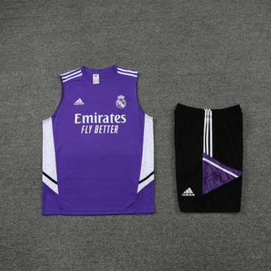 Maillot Sans Manches Real Madrid dentrainement 22/23+ Pantalon