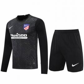 Maillot 20/21 Gardien Atlético Madrid Manches Longues Noir Enfant