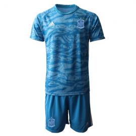 Maillot Espagne Gardien en Bleu 2020 Edición Copa De Europa