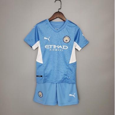 Maillot Manchester City Primera Equipacion 2021/2022 Enfant