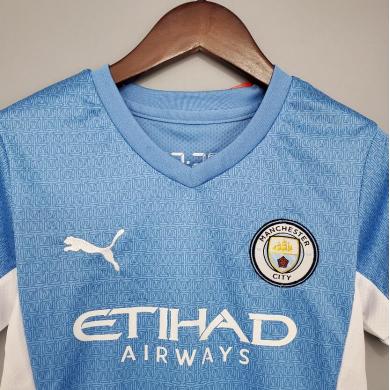 Maillot Manchester City Primera Equipacion 2021/2022 Enfant