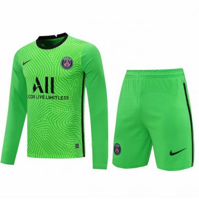 Maillot París Saint-germain Gardien Vert Manches Longues 2021