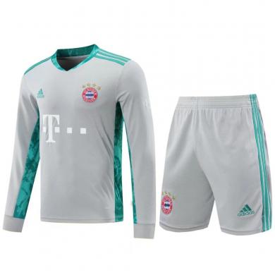 Maillot Gardien Bayern Múnich Extérieur 2021 Gris Manches Longues