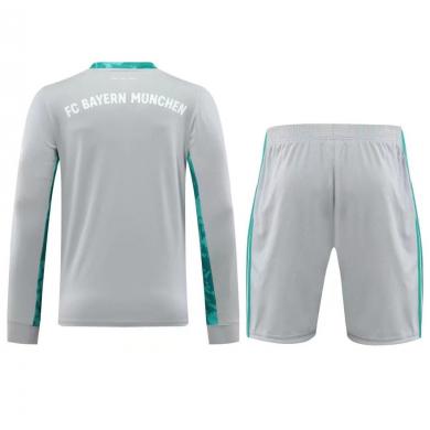 Maillot Gardien Bayern Múnich Extérieur 2021 Gris Manches Longues