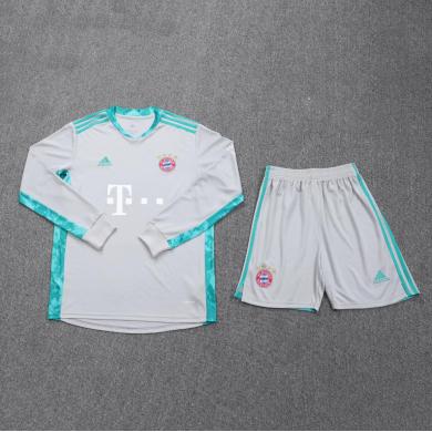 Maillot Gardien Bayern Múnich Extérieur 2021 Gris Manches Longues