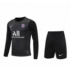 Maillot Gardien París Saint-Germain 21/22 noir Manches Longues