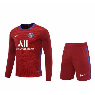 Maillot Gardien París Saint-Germain Roja 2021 Manches Longues