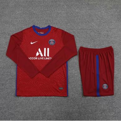 Maillot Gardien París Saint-Germain Roja 2021 Manches Longues