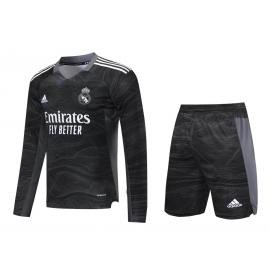 Maillot Real Madrid Gardien 2021/2022 noir Manches Longues