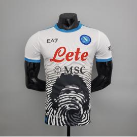 Maillot Napoli Conmemorativas De Maradona Blanc