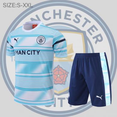 Maillot 22/23 Manchester City Conmemorativa Blanc Bleu