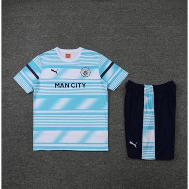 Maillot 22/23 Manchester City Conmemorativa Blanc Bleu