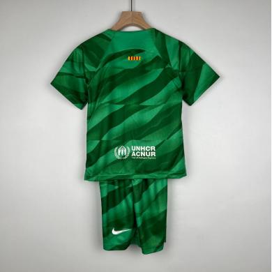 Maillot Gardien Barcelona Vert 23/24 Enfant