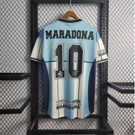 Maillot Retro 10 Argentine Maradona Retirement Commemorative Edition