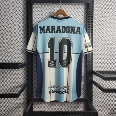 Maillot Retro 10 Argentine Maradona Retirement Commemorative Edition