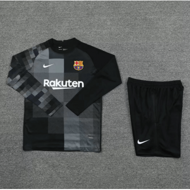 Maillot Gardien Barcelona 2021-2022 Noir Manches Longues