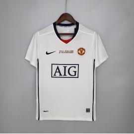 Maillot Retro Manchester United 08/09 Champions League Blanc visitante