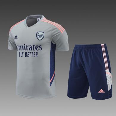 Maillot 22/23 Arsenal Conjunto De Entreno Manga Corta Gris KIT