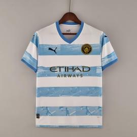 Maillot 22/23 Manchester City Conmemorativa Blanc Bleu