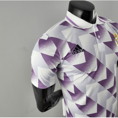 POLO 22/23 REAL MADRID MORADO Y Blanc