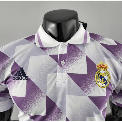 POLO 22/23 REAL MADRID MORADO Y Blanc