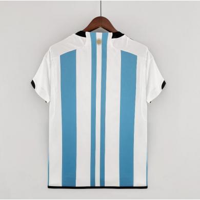 Maillot Argentine Domicile Coupe du monde 2022 3 Estrellas