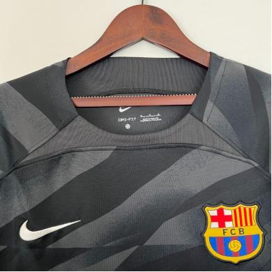 Maillot Barcelona Fc Gardien noir 2023-2024 Manches Longues