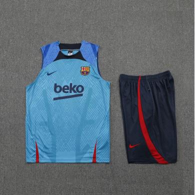 Maillot Sans Manches Barcelona 22/23 Bleu + Pantalone