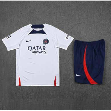 Maillot Paris St. Germain FC dentrainement Blanc 22/23+ Pantalon