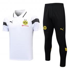 Polo Borussia Dortmund d'entrainement 23/24 Blanc