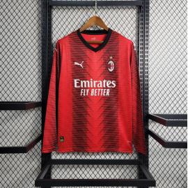 Maillot Fc AC Milan Domicile 23/24 Manches Longues