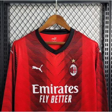 Maillot Fc AC Milan Domicile 23/24 Manches Longues