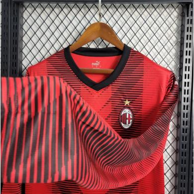 Maillot Fc AC Milan Domicile 23/24 Manches Longues