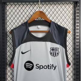 Maillot Sans Manches Barcelona d'entrainement Gris 23/24