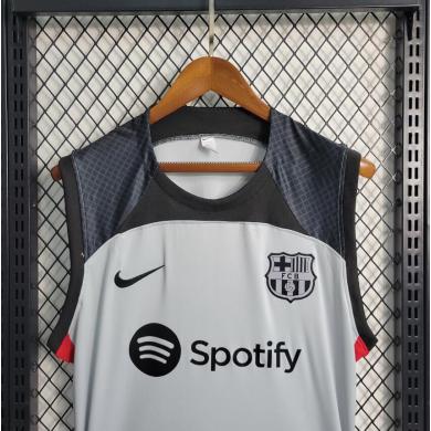 Maillot Sans Manches Barcelona dentrainement Gris 23/24