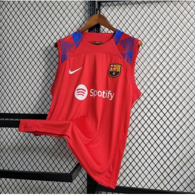 Maillot Sans Manches Barcelona dentrainement Rojo 23/24