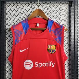 Maillot Sans Manches Barcelona d'entrainement Rojo 23/24