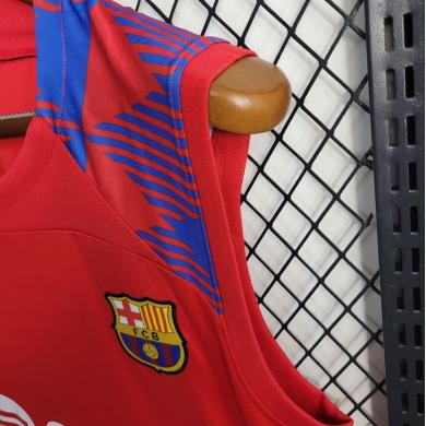 Maillot Sans Manches Barcelona dentrainement Rojo 23/24