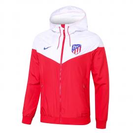 CHAQUETA CON CAPUCHA ATLÉTICO MADRID - Rojo/Blanc/