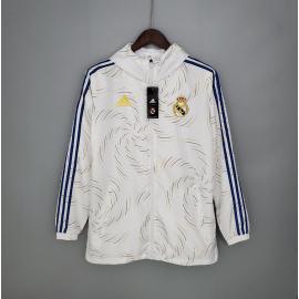 Windbreaker 2021-2022 Real Madrid blanc